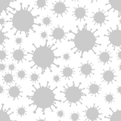 Virus repeat seamless pattern background