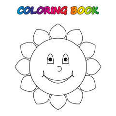 coloring page. Worksheet. Game for kids -  coloring book.
