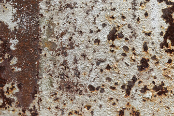 rusty painted metal texture. old shabby rusty metal background