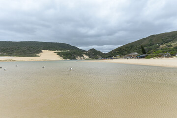 Van Stadens River Mouth is a popular attraction near Port Elizabeth, Eastern Cape, South Africa