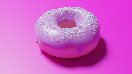 Animated donut with sprinkles