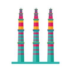 indian towers temple structure icon