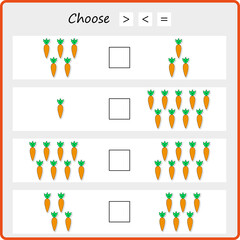 Worksheet. Mathematical puzzle game. Learning mathematics, tasks for addition  for preschool  children. worksheet for preschool kids - vector