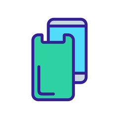 phone screen display protection icon vector. phone screen display protection sign. isolated color symbol illustration