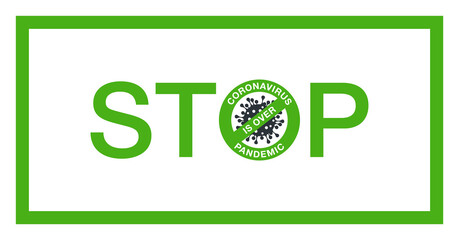 stop Covid19 line icon isolated on white background. Stop symbol Lockdown outbreak Coronavirus Covid 19 pandemic banner. Quality design element Lock down sign Stay at home