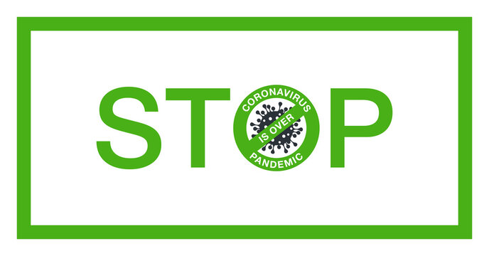 Stop Covid19 Line Icon Isolated On White Background. Stop Symbol Lockdown Outbreak Coronavirus Covid 19 Pandemic Banner. Quality Design Element Lock Down Sign Stay At Home