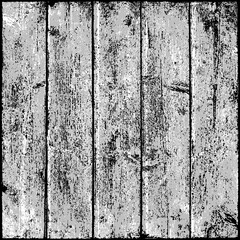 Grayscale wood texture with realistic natural structure. Blank board composed from clean planks. Empty background in square size format. Graphic element saved as a vector illustration in EPS file form
