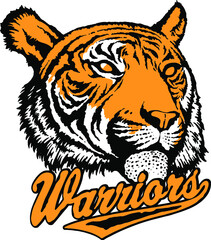 Lion warrior Vector design for t-shirt graphics, banner, fashion prints, slogan tees, stickers, cards,flyer, posters and other creative uses