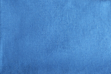 Texture of beautiful blue fabric as background, closeup