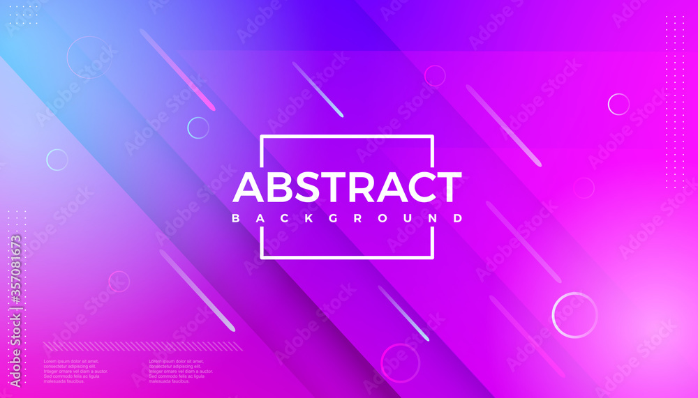 Poster modern geometric shape abstract background gradient colorful. vector illustration