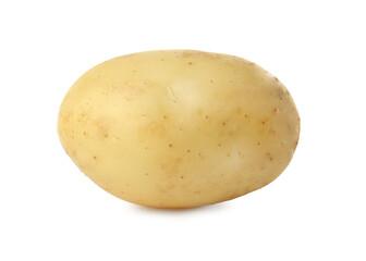 Fresh raw organic potato isolated on white