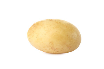 Fresh raw organic potato isolated on white