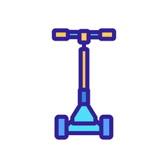 electrical kick scooter icon vector. electrical kick scooter sign. isolated color symbol illustration