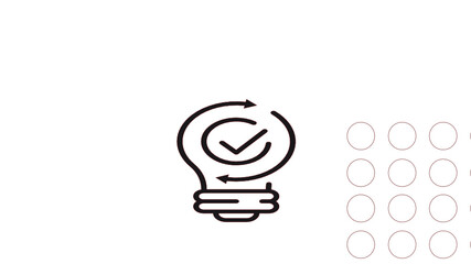 Fototapeta premium light bulb icon