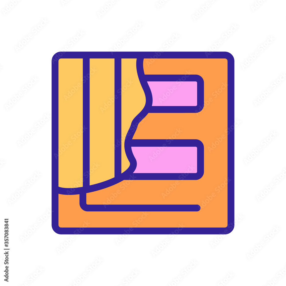 Poster underfloor heating system icon vector. underfloor heating system sign. isolated color symbol illustr
