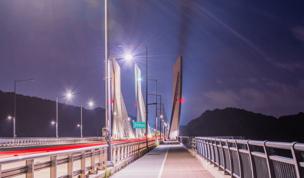 Night view of Aramchangyo bridge