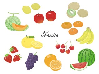 リアルな果物のイラスト