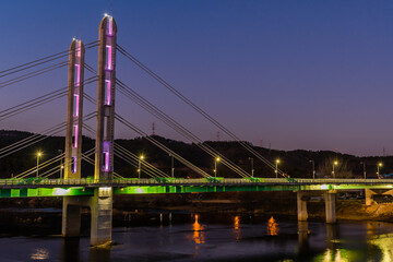 Beautiful night view of bridge