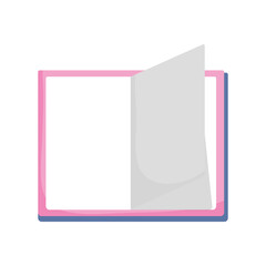 open book literature school isolated icon design white background