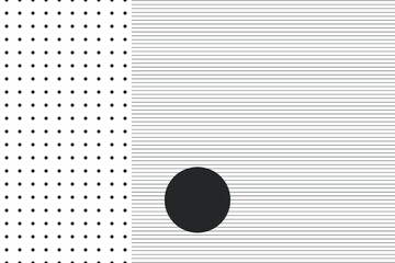 Modern line with dots pattern, vector background.