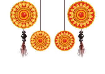ethnic mandalas indu style hanging
