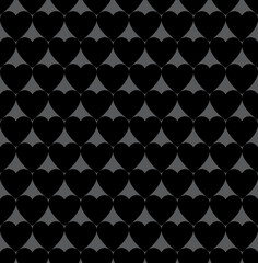 Love heart seamless repeat pattern background