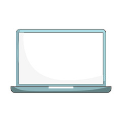 laptop computer device technology digital isolated icon design
