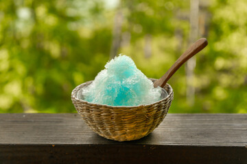 かき氷　Simple Asian style cold shaved ice