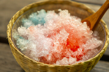 かき氷　Simple Asian style cold shaved ice