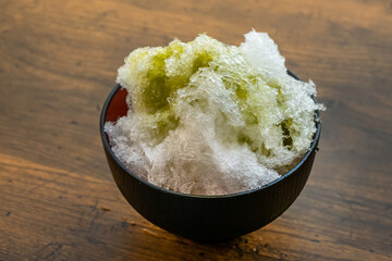 かき氷　Simple Asian style cold shaved ice