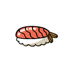 sushi doodle icon, vector illustration