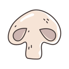 mushroom organic fresh nutrition healthy food isolated icon design