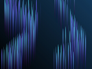 Glowing lines falling abstract big data concept tech vector background.