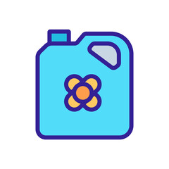 canola oil canister icon vector. canola oil canister sign. isolated color symbol illustration