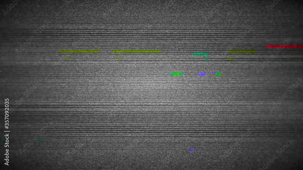 Aufkleber digital noise screen no signal glitch lines strobe abstract background