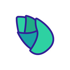 bamboo bud icon vector. bamboo bud sign. isolated color symbol illustration