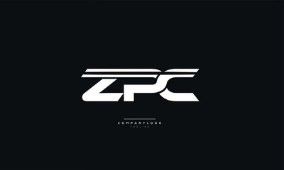 ZPC Letter Logo Alphabet Design Icon Vector Symbol