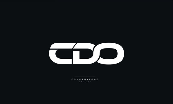 CDO Letter Logo Alphabet Design Icon Vector Symbol