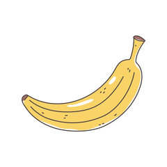 banana tropical fruit fresh nutrition healthy food isolated icon design