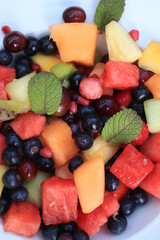 Fresh juicy fruit salad