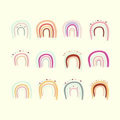 Abstract rainbow set