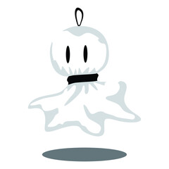 Simple Vector Design of Rain Doll in White