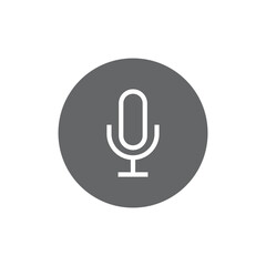 Microphone icon. Vector Illustration