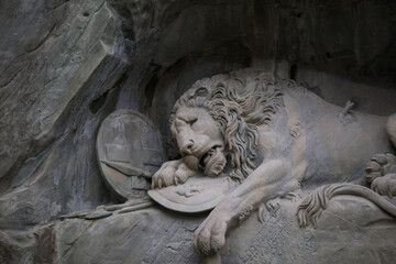  lion statue Lucerne