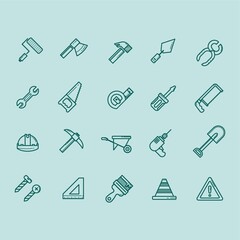 collection of construction icons