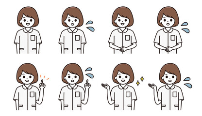 看護師 ナース 表情 セット