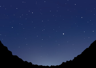 星空　夜の風景