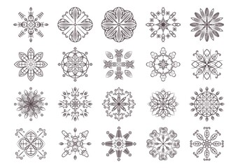 abstract tattoo design set