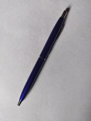 close up of a ball pen with white background. Pen can be used in school, office, business. 