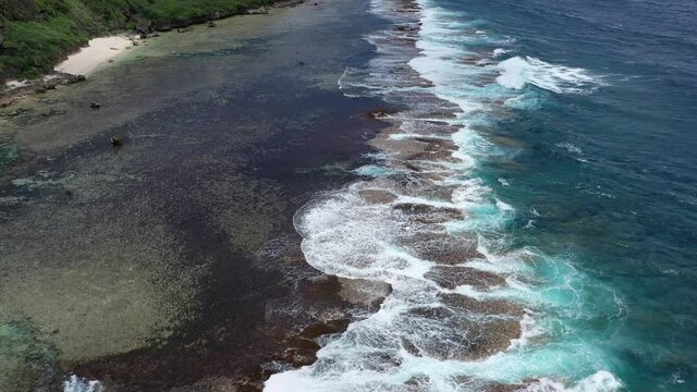 Soothing Waves At Yona Coastline Guam